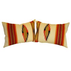 19TH C. NAVAJO INDIAN WEAVING PILLOWS