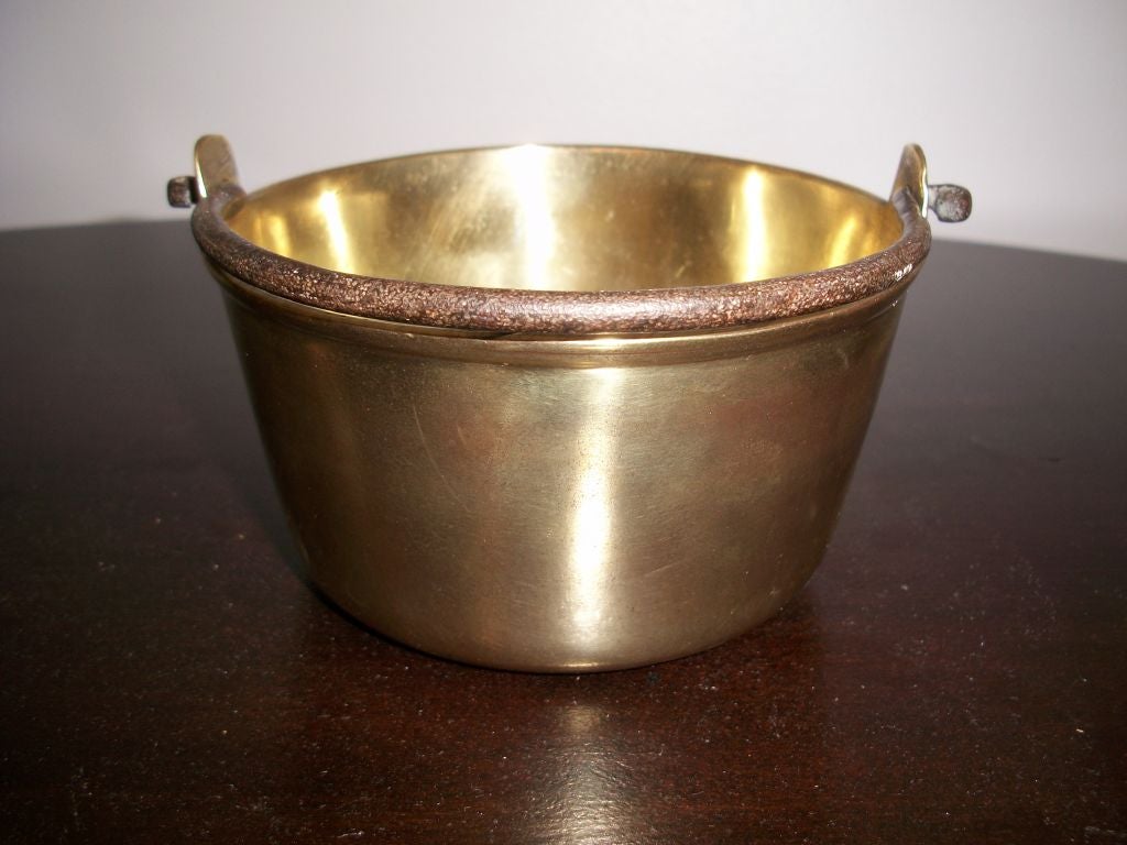 19TH C. RARE EXTRA SMALL BRASS BUCKET at 1stDibs