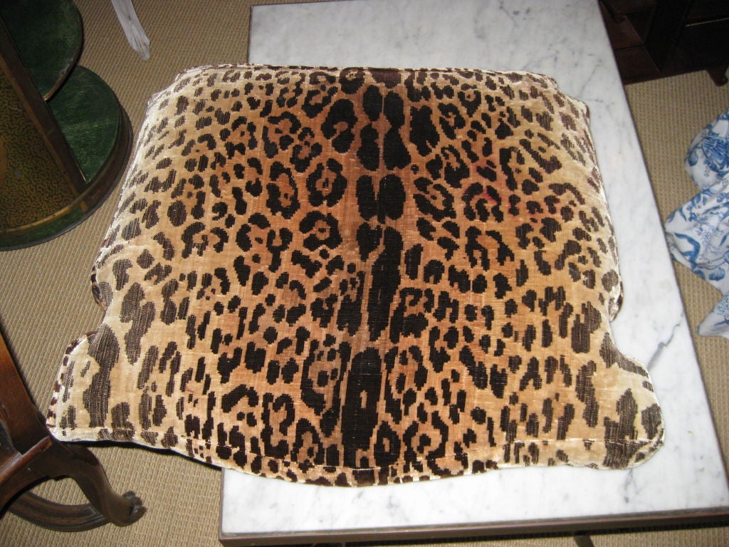 Single French Arm Chair In Leopard For Sale 3