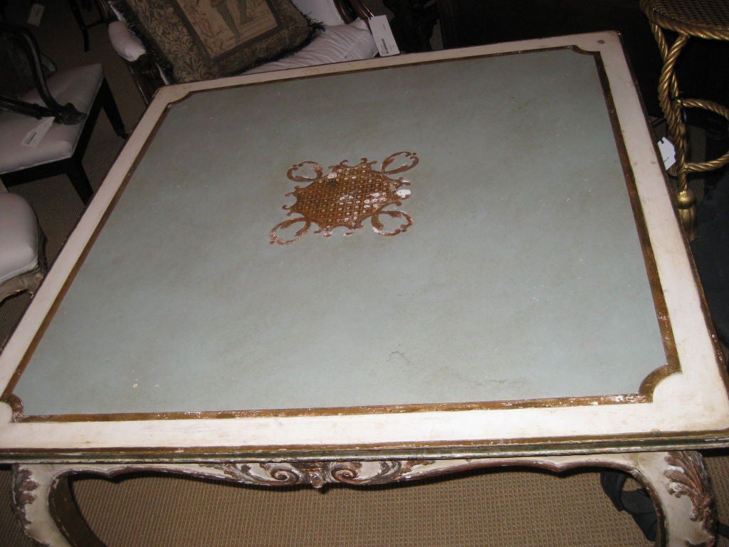 Charming Italian Game Table In the Regence Style