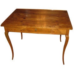French Fruitwood Table With One Drawer