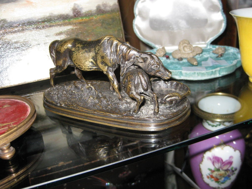 Small Fine 19th C Bronze by Mene