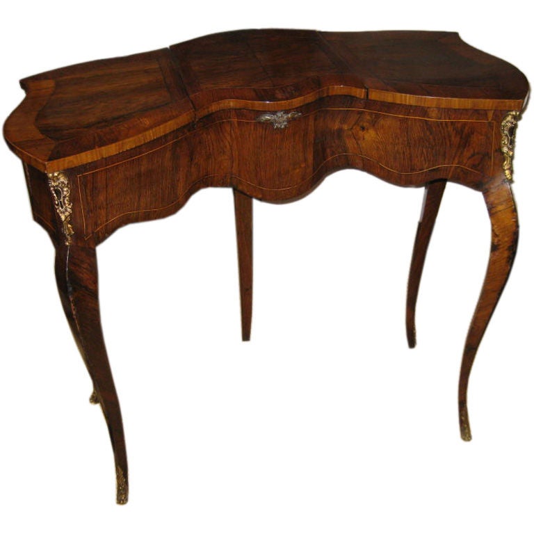 Louis XV Gilt Metal Mounted Kingwood Poudreuse