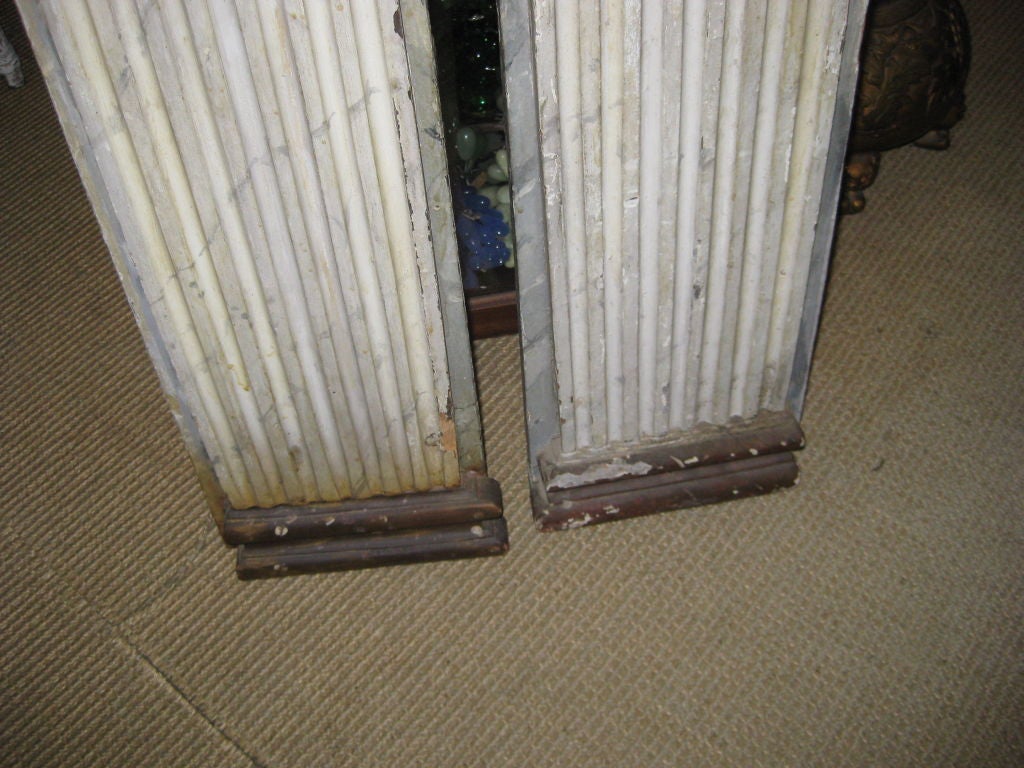 Wood Pair of 18th C Wall Decorations