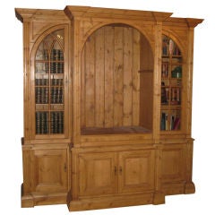 George III Style Breakfront Bookcase