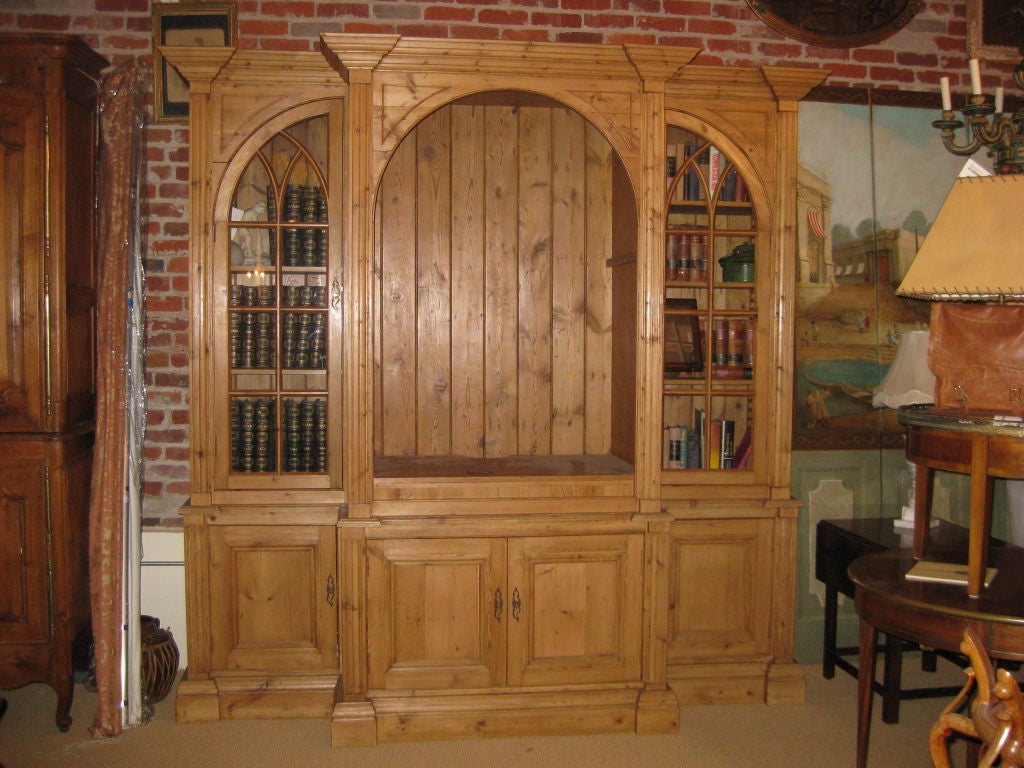 George III Style Breakfront Bookcase
