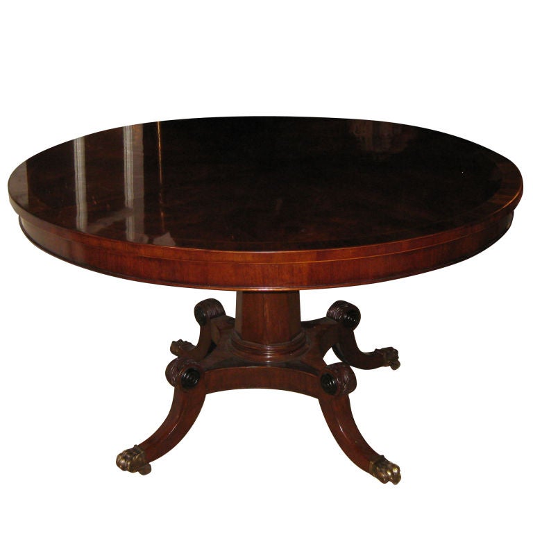 English Style Breakfast Table In Mahogany