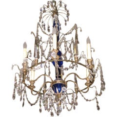 Antique 19th C Neoclassical chandelier