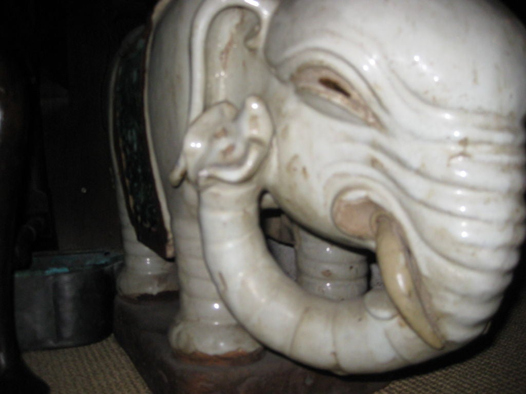 Pair of Asian Elephant Garden Stools 4
