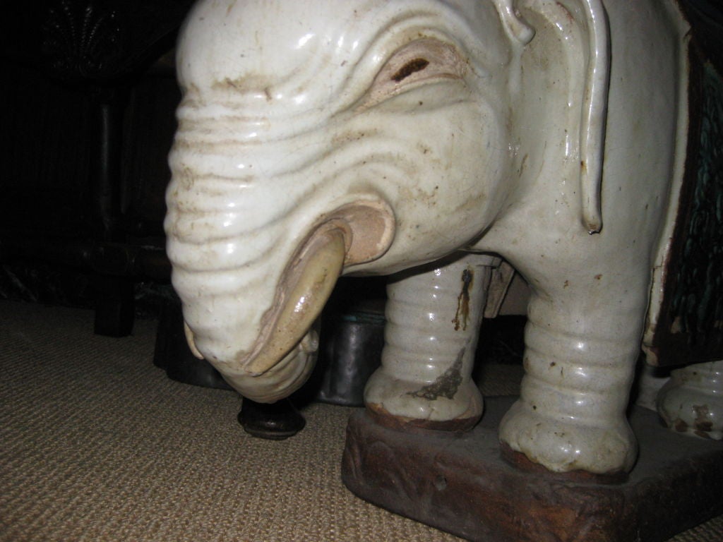Pair of Asian Elephant Garden Stools 5