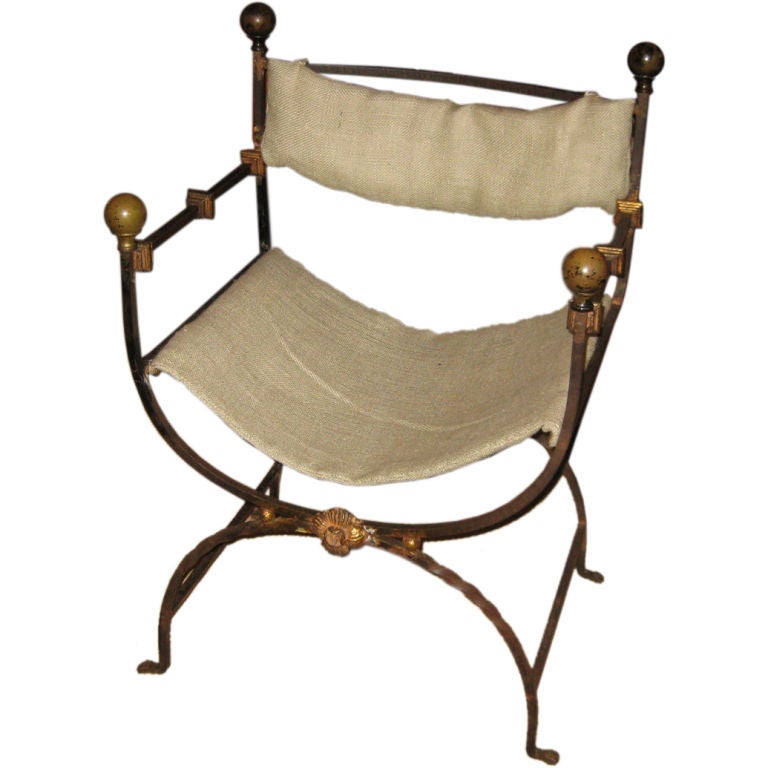 Iron and Bronze Chair