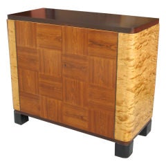 Swedish Mid-Century Storage Cabinet In Rosweood and Flame Birch