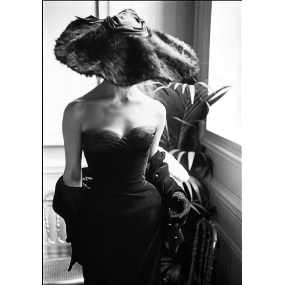 Mark Shaw-Dior Fur Hat-Paris, 1954-Editioned Photograph