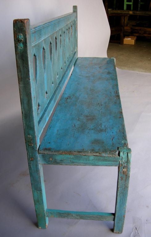 Pine Painted 19th Century Bench