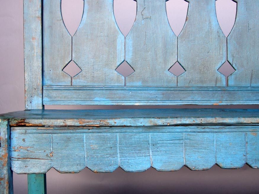 Painted 19th Century Bench 3