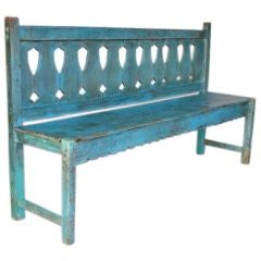 Painted 19th Century Bench