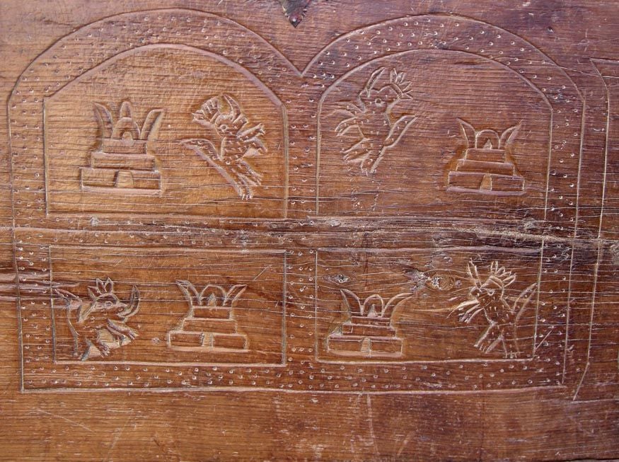 19th Century Carved Chest 6