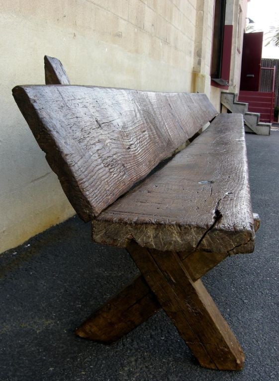 19th Century Very Long (16') Original Bench