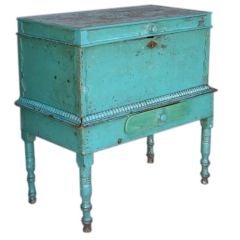19th c. Painted Pine Chest