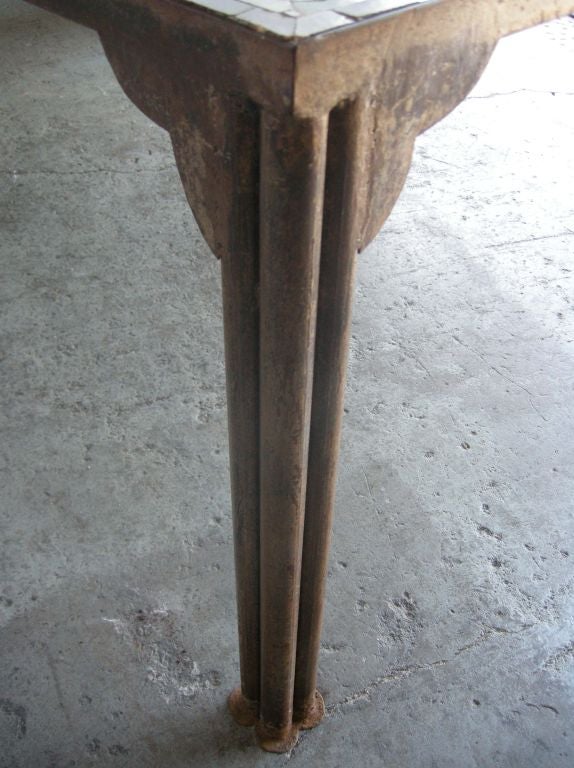 20th Century Large Tiled Moroccan Table