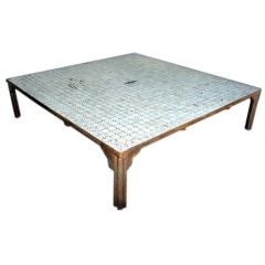 Vintage Moroccan Tiled Coffee Table