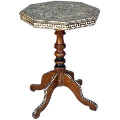 Syrian Inlaid Side Table