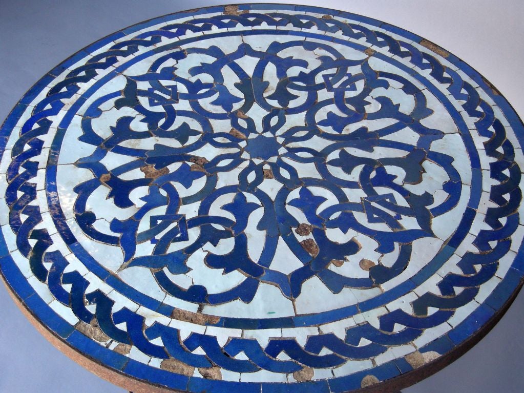 19th Century Spanish Tile Top Table 2