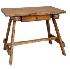 Mesa Taberna Rústica Con Cajón