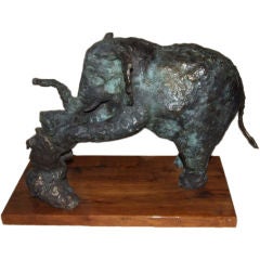 Bronze Elephant Sculpture