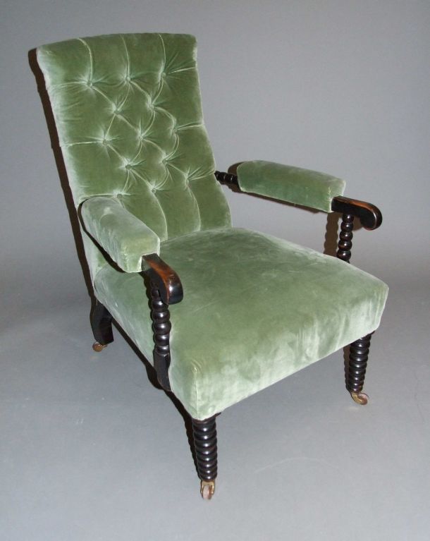 19th Century English Bobbin Armchair