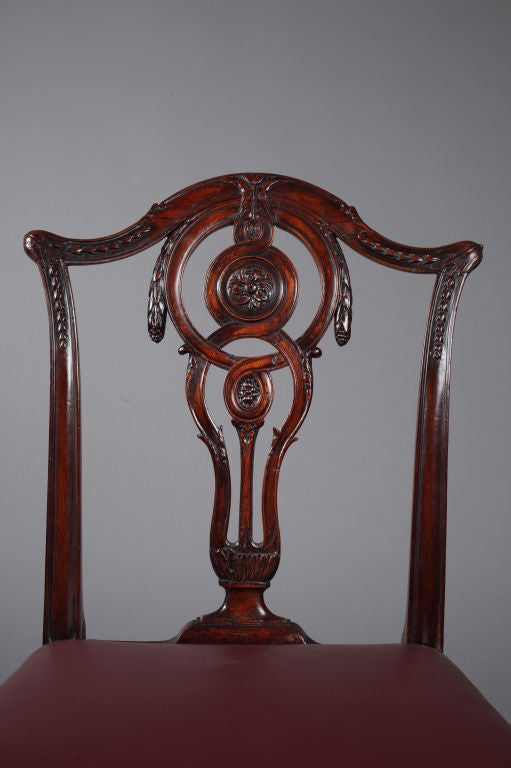 Set of Six English George III Neoclassical Chairs