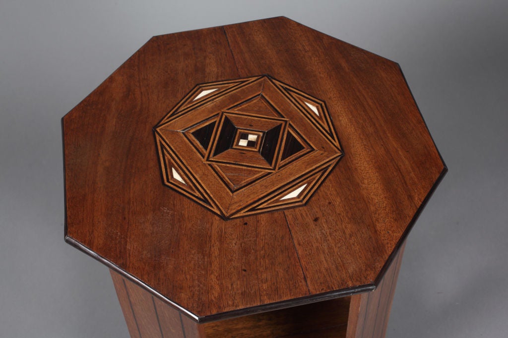 Indian Art Deco Octagonal Side Table