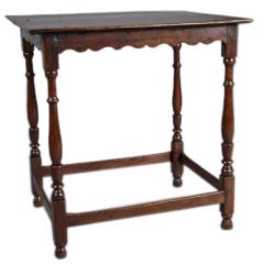 Early 18th Century English Oak Side Table