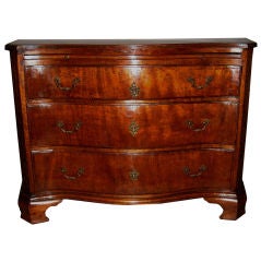 Unusual Anglo Dutch Serpentine commode