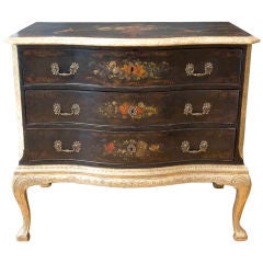 An Important  Gilt and Chinoiserie  Three Drawer Commode