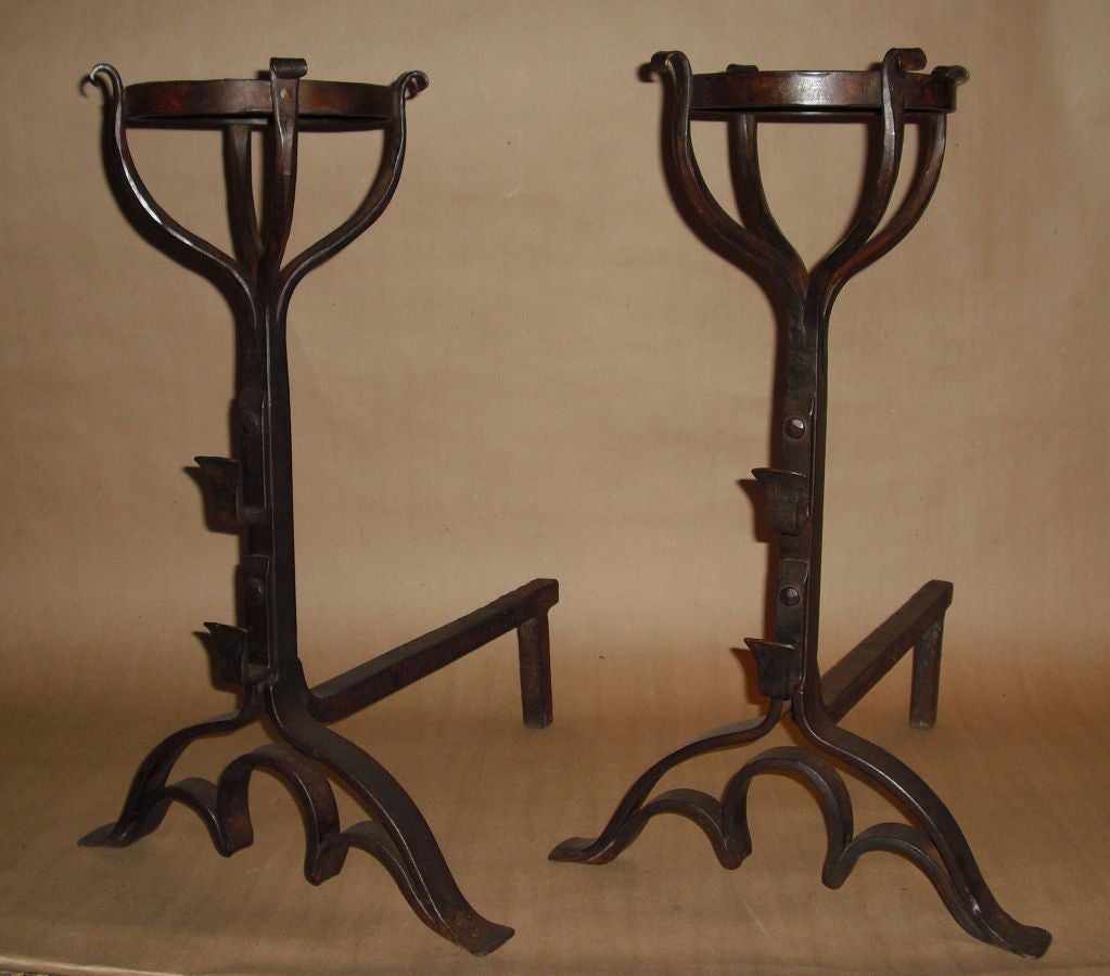 cast iron andirons for sale