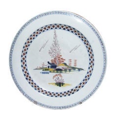 18th Century English Polychrome Delft Charger 4