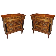 A Magnificent pair of Directoire Style Commodes