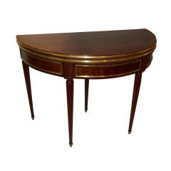 Brass-Inlaid Gaming Table