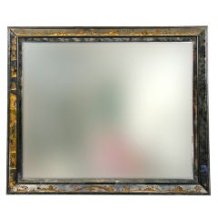 Reverse-Painted Chinoiserie Mirror