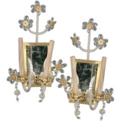 Pair of Whimsical 1940s Beaded Sconces 9