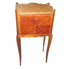 Antique A pair Louis XVI-Style, Marble-Top side tables/ night stands