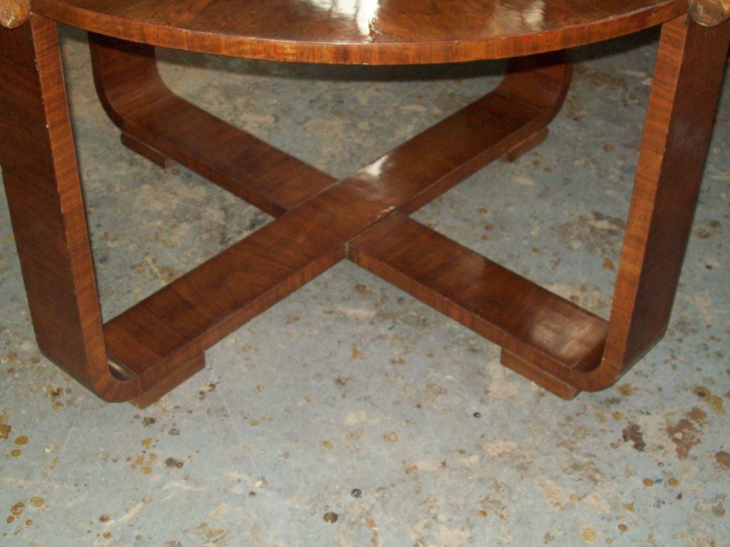 Art Deco Walnut Cocktail/Coffee Table