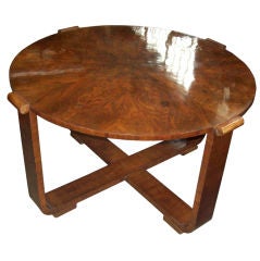 Art Deco Walnut Cocktail/Coffee Table