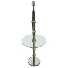 Brass and Chrome Floor Lamp Brass and Chrome Floor Lamp