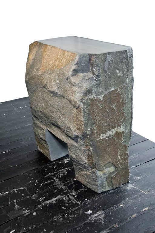 Delaware Bluestone Two-Legged Console by Max Lamb
