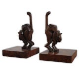 Pair of Cubist Lion Bookends