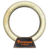 Early White Rubber Firestone Tires Display