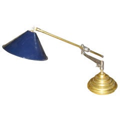 Wonderful Early 20th Century Industrial Desk Lamp by OC White 2