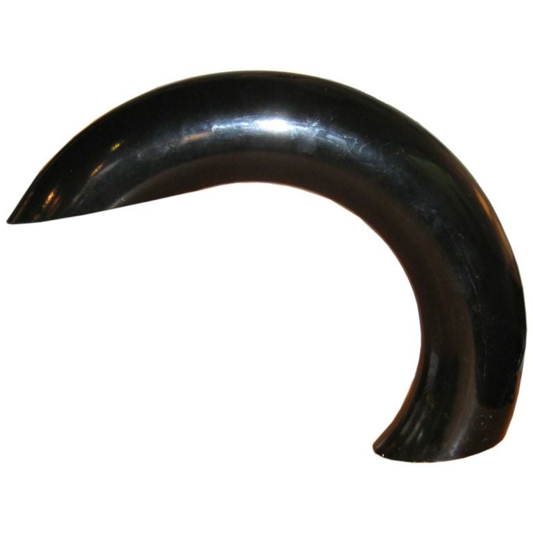 Italian Black enamel Arc Table Lamp